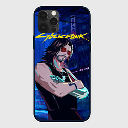 Чехол для iPhone 12 Pro Johnny Cyberpunk2077, цвет: 3D-черный