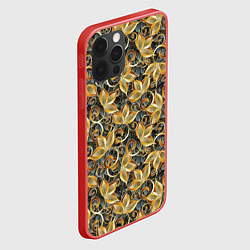 Чехол для iPhone 12 Pro Текстурные узоры, цвет: 3D-красный — фото 2