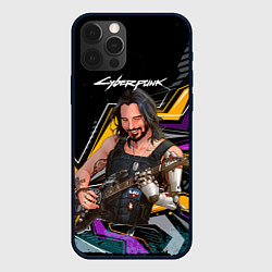 Чехол для iPhone 12 Pro Johnny гитарист cyberpunk2077, цвет: 3D-черный