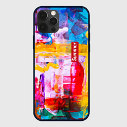 Чехол для iPhone 12 Pro Импрессионизм Лето Абстракция Impressionism Summer, цвет: 3D-черный