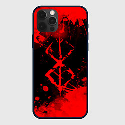 Чехол для iPhone 12 Pro КЛЕЙМО ЖЕРТВЫ - BERSERKБЕРСЕРК, цвет: 3D-черный