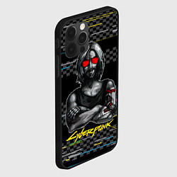 Чехол для iPhone 12 Pro Johnny Джонни Cyberpunk2077, цвет: 3D-черный — фото 2