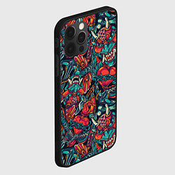 Чехол для iPhone 12 Pro Japanese mask l Oni, цвет: 3D-черный — фото 2