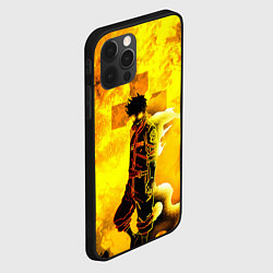 Чехол для iPhone 12 Pro ПЛАМЕННАЯ БРИГАДА ПОЖАРНЫХ, FIRE FORCE, цвет: 3D-черный — фото 2