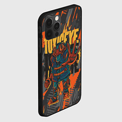 Чехол для iPhone 12 Pro Токсичная крейзи лягушка, цвет: 3D-черный — фото 2