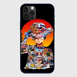 Чехол для iPhone 12 Pro ВАН ПИС АРКИ В ЛУФФИ ONE PIECE, цвет: 3D-черный