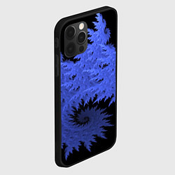 Чехол для iPhone 12 Pro Абстрактный морозный узор Abstract frost pattern, цвет: 3D-черный — фото 2