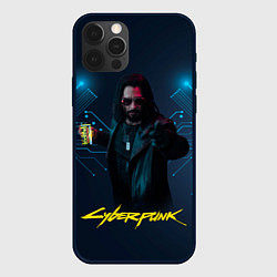 Чехол для iPhone 12 Pro Johnny Cyberpunk2077, цвет: 3D-черный