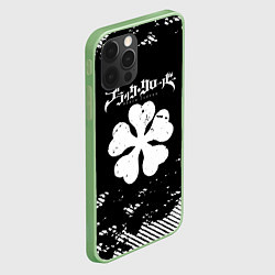 Чехол для iPhone 12 Pro Белый логотип black clover чёрный клевер, цвет: 3D-салатовый — фото 2