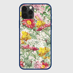 Чехол для iPhone 12 Pro Цветы Майские Герберы, цвет: 3D-тёмно-синий