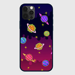 Чехол iPhone 12 Pro Pizza in Space