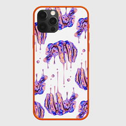 Чехол для iPhone 12 Pro Liquid hands, цвет: 3D-красный