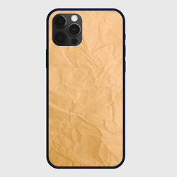 Чехол для iPhone 12 Pro Cream paper, цвет: 3D-черный