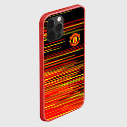 Чехол для iPhone 12 Pro Манчестер юнайтед manchester united ФКМЮ, цвет: 3D-красный — фото 2