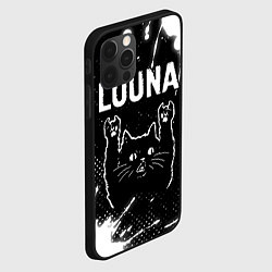 Чехол для iPhone 12 Pro Группа Louna и Рок Кот, цвет: 3D-черный — фото 2