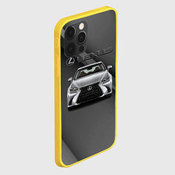 Чехол для iPhone 12 Pro Lexus auto, цвет: 3D-желтый — фото 2