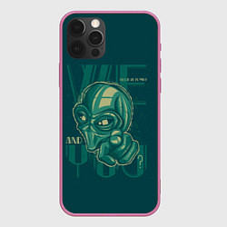 Чехол для iPhone 12 Pro А ты инопланетянин?, цвет: 3D-малиновый