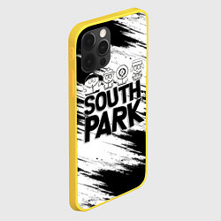 Чехол для iPhone 12 Pro Южный парк - персонажи и логотип South Park, цвет: 3D-желтый — фото 2