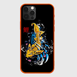 Чехол для iPhone 12 Pro Китайская рыбка, цвет: 3D-красный