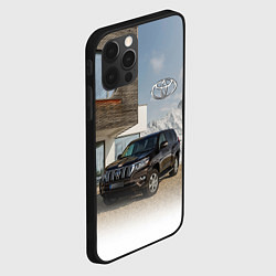 Чехол для iPhone 12 Pro Тoyota Land Cruiser Prado у горного коттеджа Mount, цвет: 3D-черный — фото 2