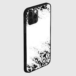 Чехол для iPhone 12 Pro Выцветшие потёртости SKULLS, цвет: 3D-черный — фото 2