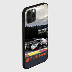 Чехол для iPhone 12 Pro Audi Sport Racing team Ауди Спорт Гоночная команда, цвет: 3D-черный — фото 2