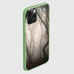 Чехол для iPhone 12 Pro Лес Туман, цвет: 3D-салатовый — фото 2
