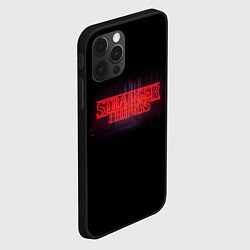 Чехол для iPhone 12 Pro С логотипом Stranger Things, цвет: 3D-черный — фото 2