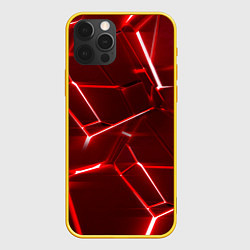 Чехол для iPhone 12 Pro Red fault, цвет: 3D-желтый