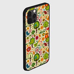 Чехол для iPhone 12 Pro COLORED FOREST ANIMALS, цвет: 3D-черный — фото 2
