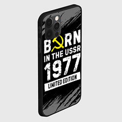 Чехол для iPhone 12 Pro Born In The USSR 1977 year Limited Edition, цвет: 3D-черный — фото 2