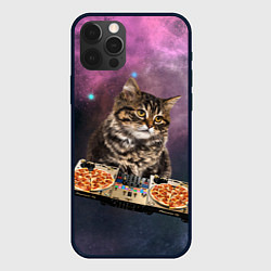 Чехол для iPhone 12 Pro Космический котёнок диджей Space DJ Cat, цвет: 3D-черный