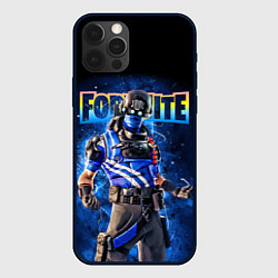 Чехол для iPhone 12 Pro Fortnite Carbon Commando Плутон Персонаж Видеоигра, цвет: 3D-черный