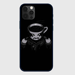 Чехол для iPhone 12 Pro Black Metal Coffee, цвет: 3D-черный