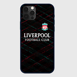 Чехол для iPhone 12 Pro Liverpool ливерпуль чёрточки, цвет: 3D-черный