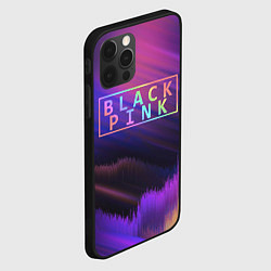 Чехол для iPhone 12 Pro BLACKPINK COLORS, цвет: 3D-черный — фото 2