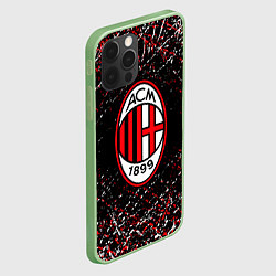 Чехол для iPhone 12 Pro Ac milan фк милан, цвет: 3D-салатовый — фото 2