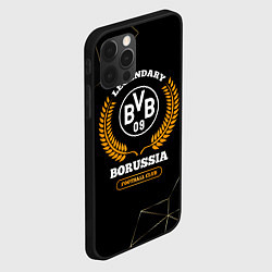 Чехол для iPhone 12 Pro Лого Borussia и надпись Legendary Football Club на, цвет: 3D-черный — фото 2