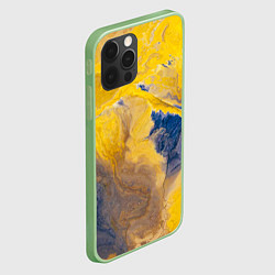 Чехол для iPhone 12 Pro Пожар Красок, цвет: 3D-салатовый — фото 2