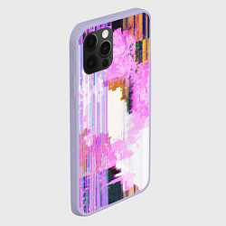 Чехол для iPhone 12 Pro Glitch art Fashion trend, цвет: 3D-светло-сиреневый — фото 2