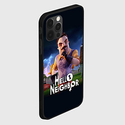 Чехол для iPhone 12 Pro Hello Neighbor игра Привет сосед, цвет: 3D-черный — фото 2