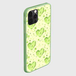 Чехол для iPhone 12 Pro Сердце листвы, цвет: 3D-салатовый — фото 2