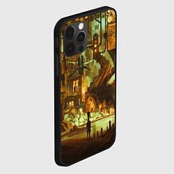 Чехол для iPhone 12 Pro Cool Steampunk painting, цвет: 3D-черный — фото 2