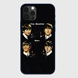 Чехол для iPhone 12 Pro The Beatles Boys, цвет: 3D-черный