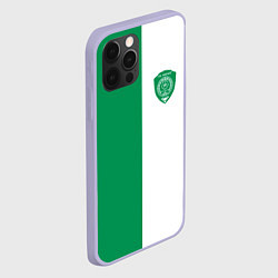 Чехол для iPhone 12 Pro ФК Ахмат бело-зеленая форма, цвет: 3D-светло-сиреневый — фото 2