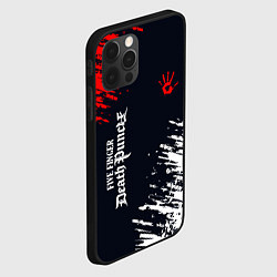 Чехол для iPhone 12 Pro Five Finger Death Punch - краска, цвет: 3D-черный — фото 2