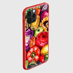 Чехол для iPhone 12 Pro Вкусное изобилие, цвет: 3D-красный — фото 2