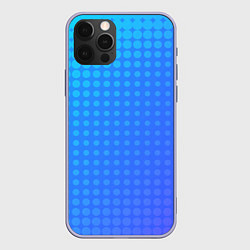 Чехол для iPhone 12 Pro Blue gradient, цвет: 3D-светло-сиреневый