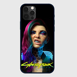 Чехол для iPhone 12 Pro Cyberpunk - girl grillz, цвет: 3D-черный