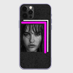 Чехол для iPhone 12 Pro Victoria Di Angelis Maneskin, цвет: 3D-светло-сиреневый